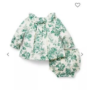 Pleated Toile Janie and Jack Diaper Set